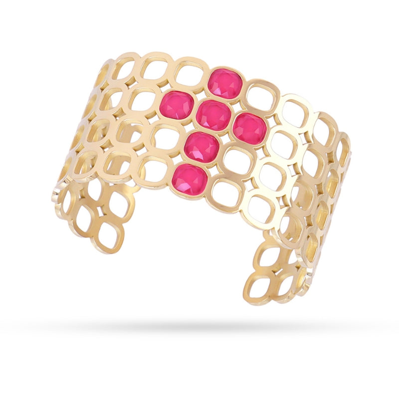 CONJUNTO DROPS ROSA: anillo, collar y pulsera Anartxy