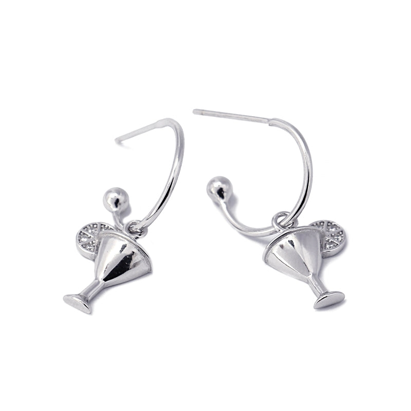 Aretes plata Cóctel Anartxy