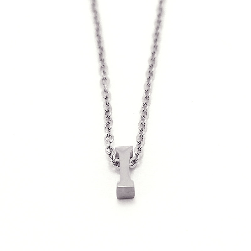 Collar Inicial Pequeña Plateado I Anartxy