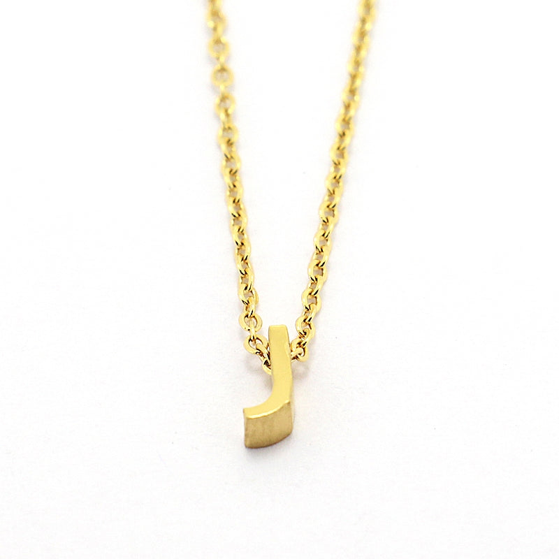 Collar Inicial Pequeña Dorado J Anartxy