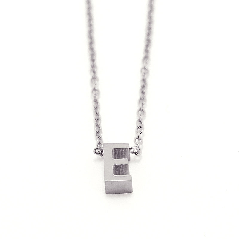 Collar Inicial Pequeña Plateado E Anartxy
