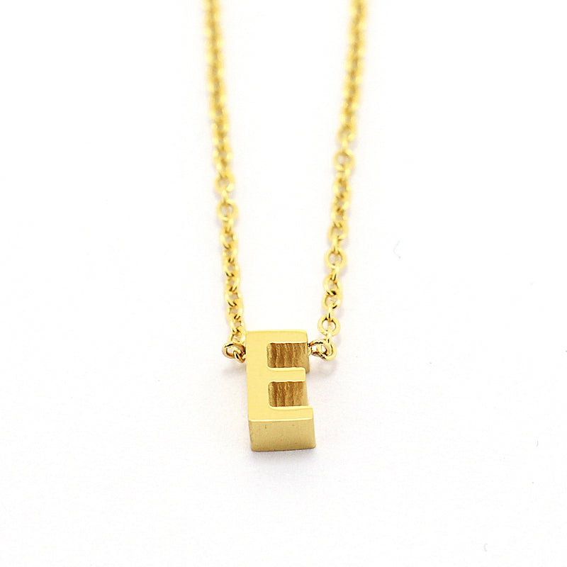 Collar Inicial Pequeña Dorado E Anartxy