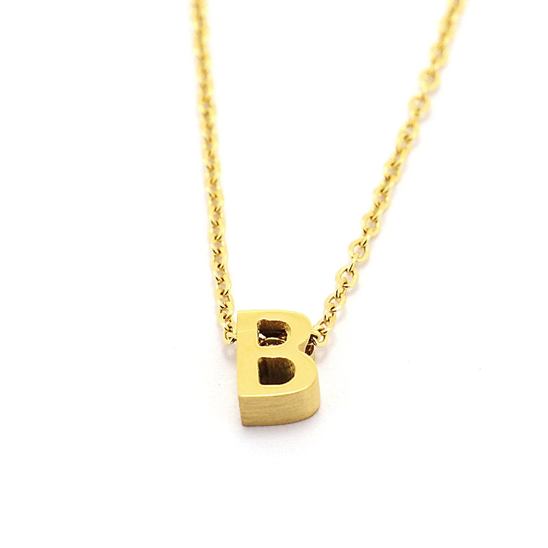Collar Inicial Pequeña Dorado B Anartxy