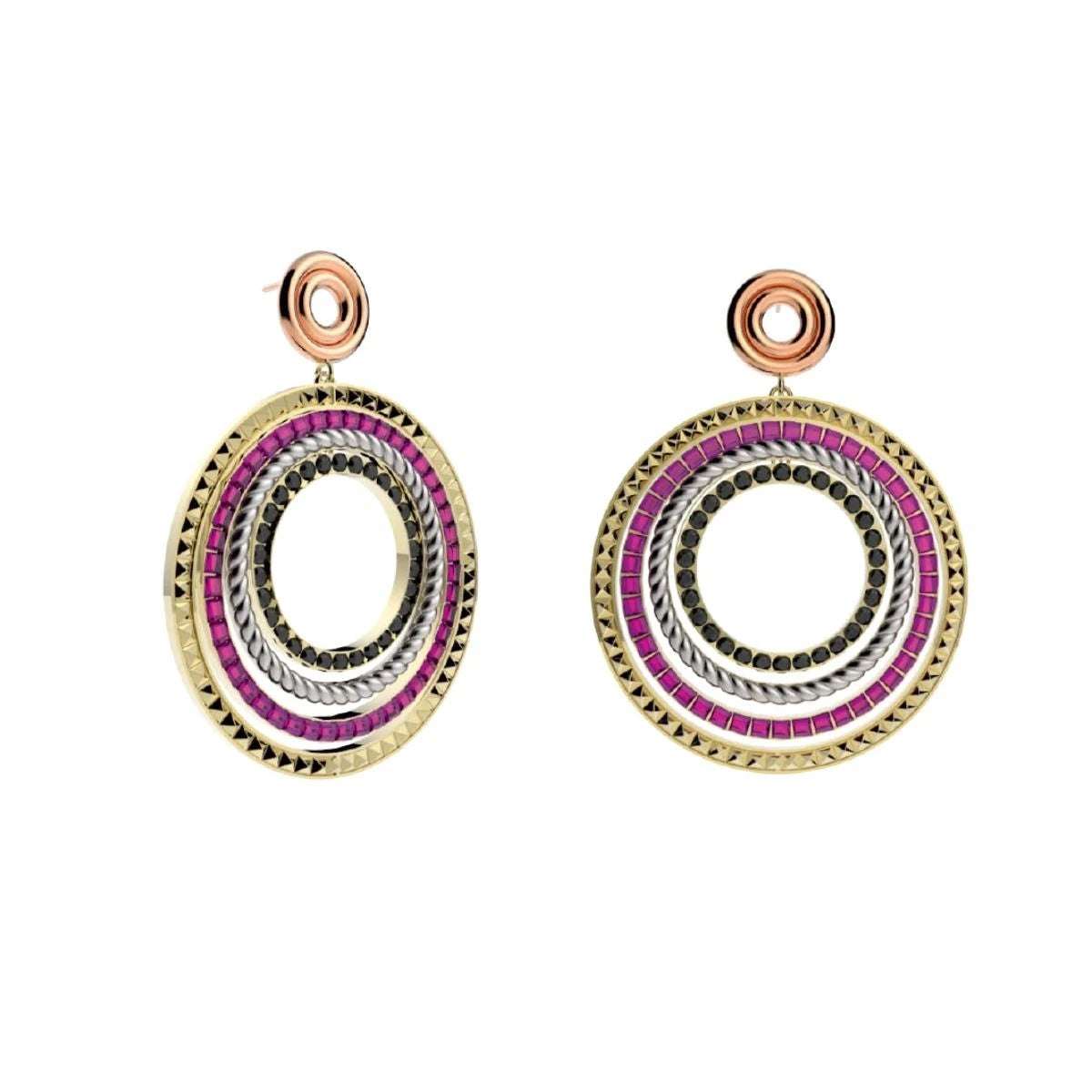 CONJUNTO VANDAL: anillo, collar, pendientes y pulsera Anartxy