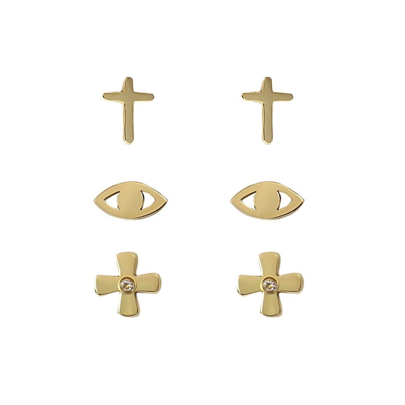 Set mini pendientes figuras BPE617 - Anartxy