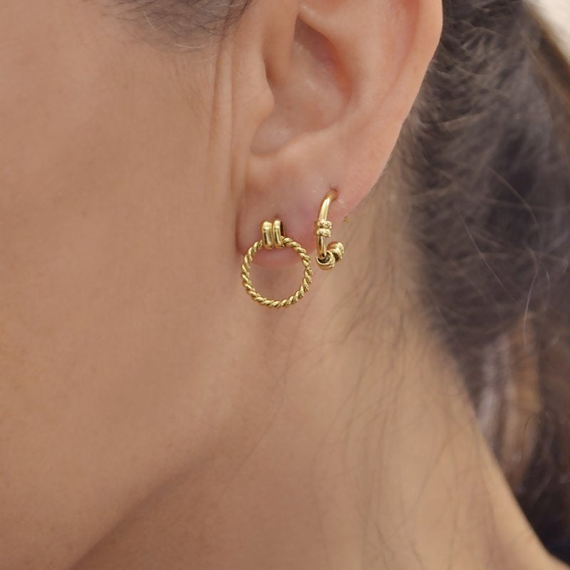 Mini aros Zora Plateado Anartxy