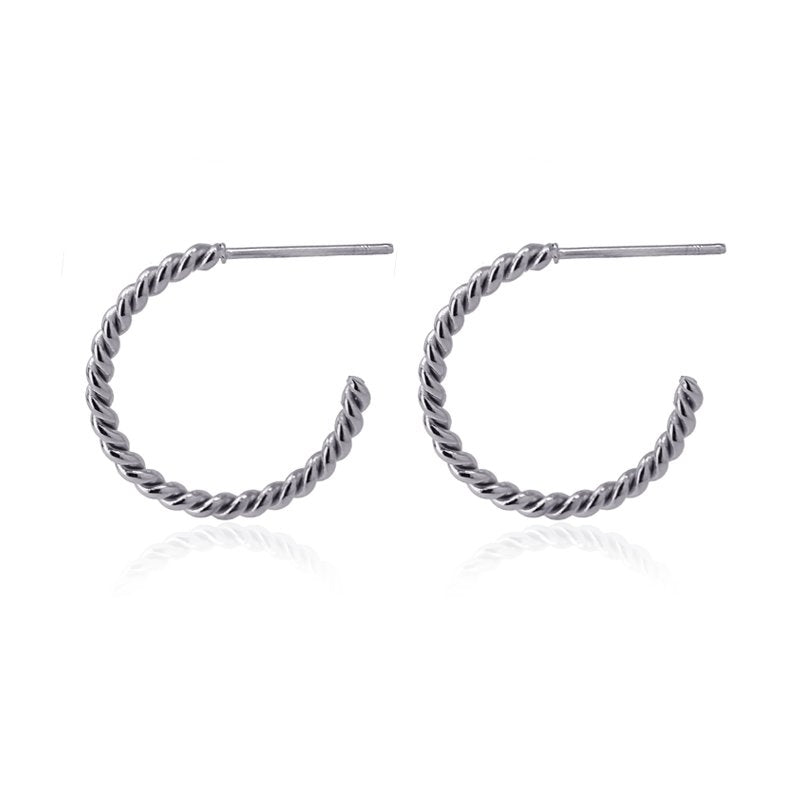 Aros Tina Plateado Anartxy