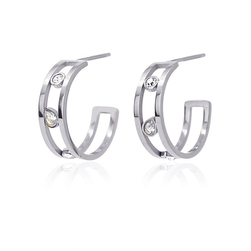 Pendientes Ogma Plateado Anartxy