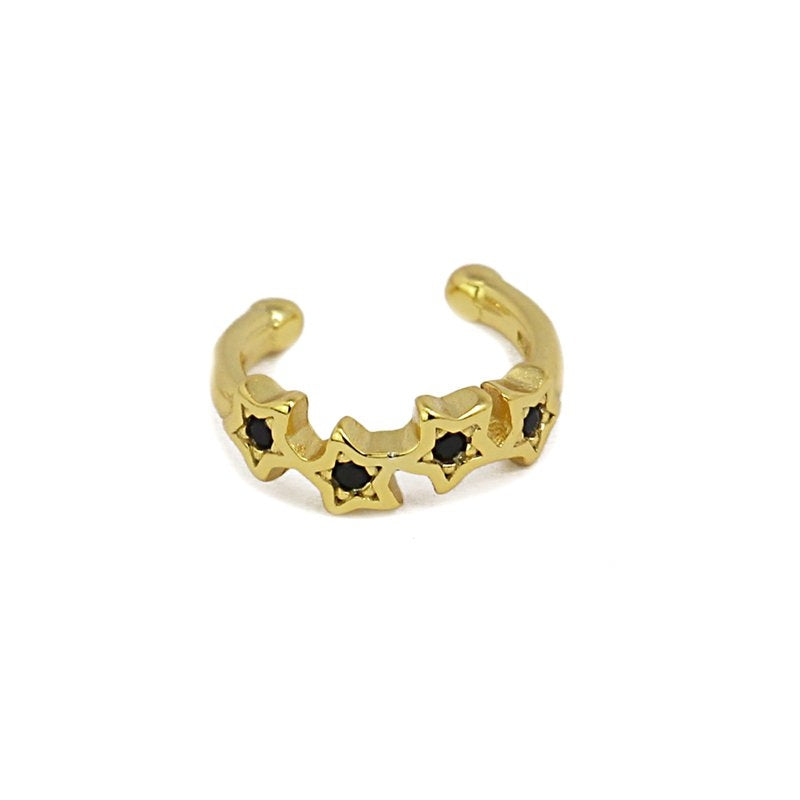 Ear cuff Fabiana Negro Anartxy