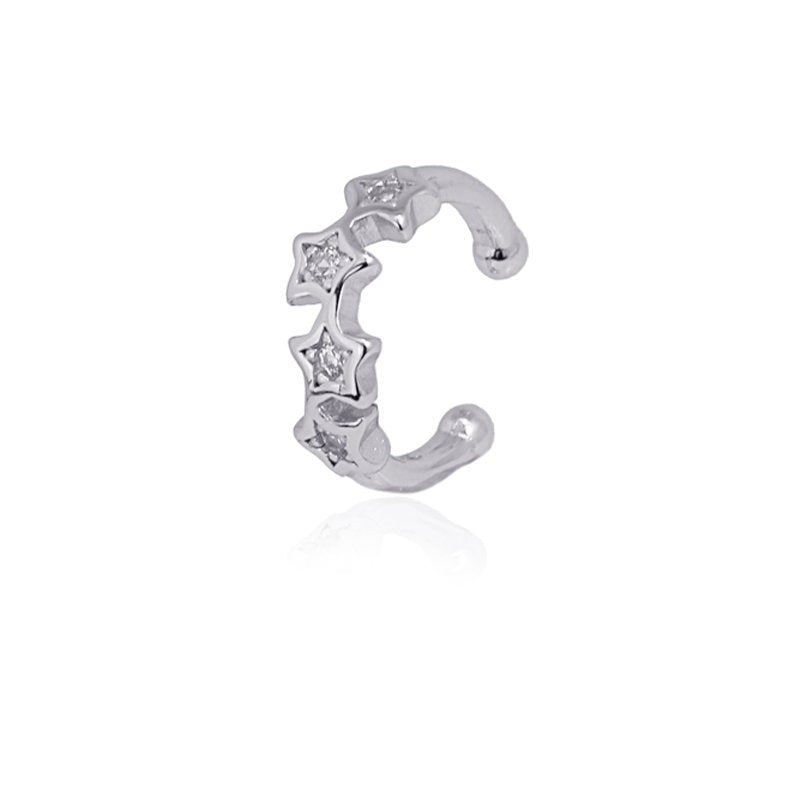 Ear cuff Fabiana Plateado Anartxy