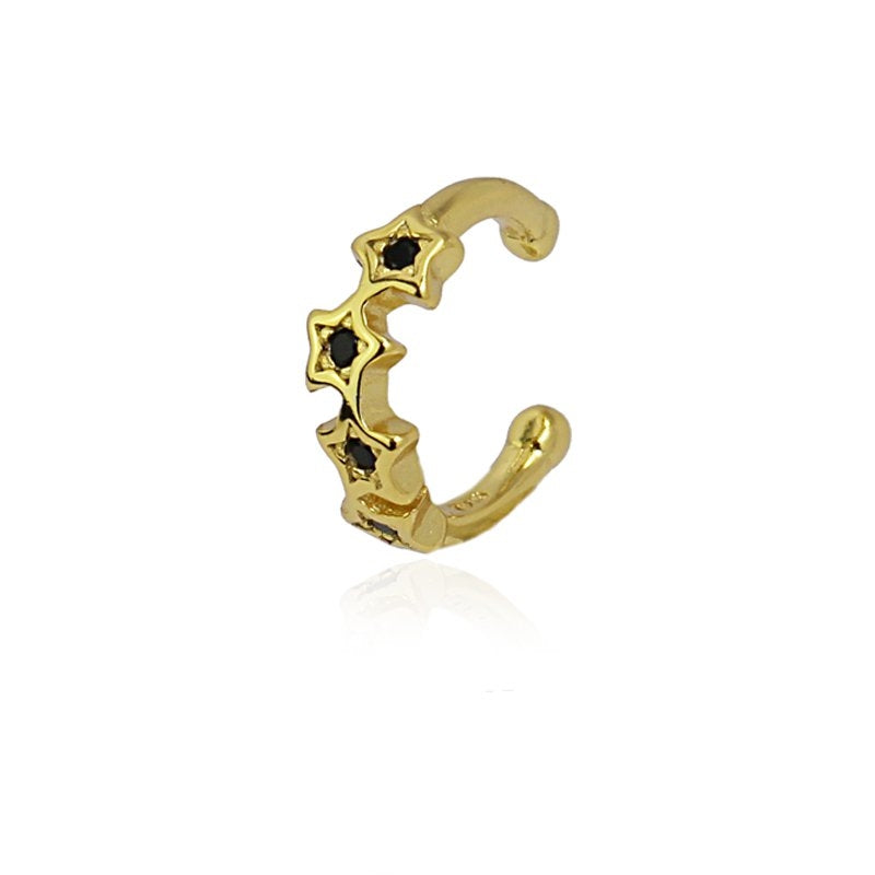 Ear cuff Fabiana Negro Anartxy