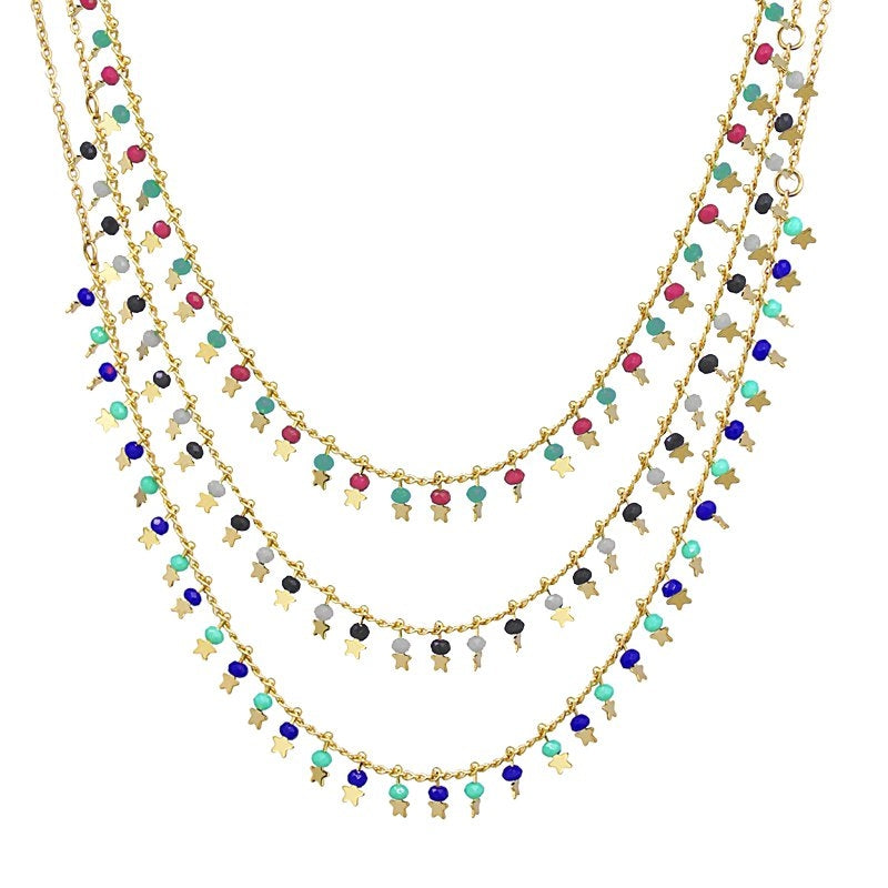 Collar charms estrellas BCO100 - Anartxy