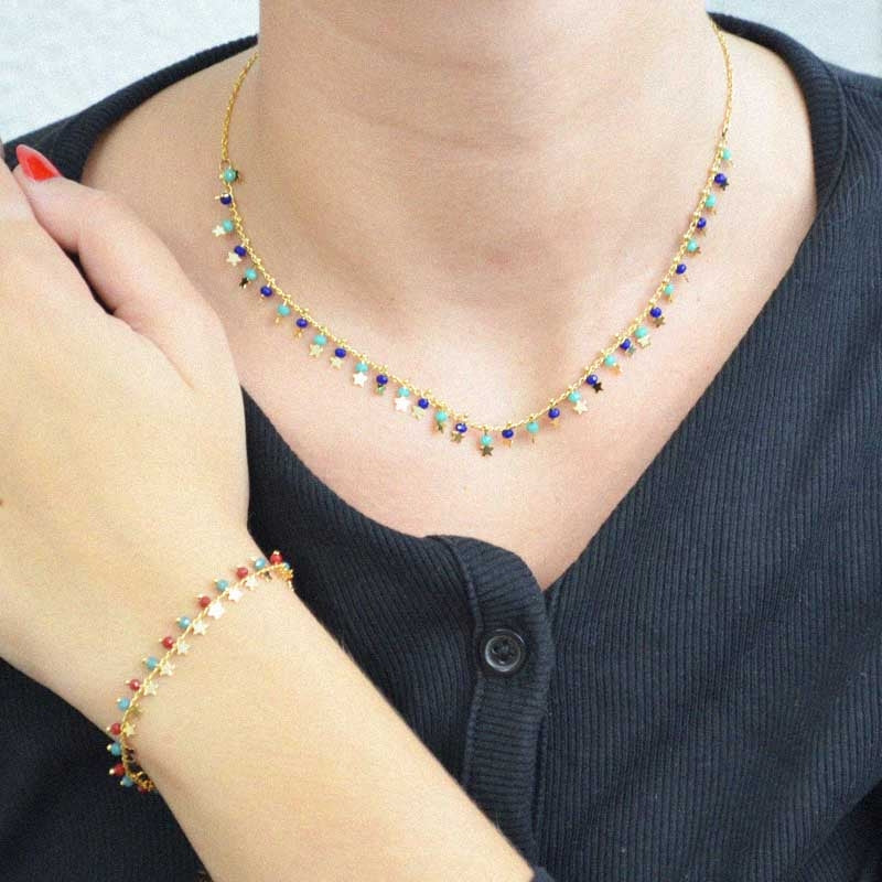 Collar charms estrellas BCO100 - Anartxy