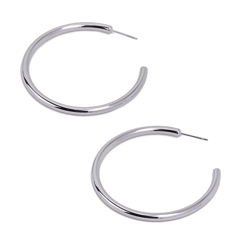 Aros Marilú Plateado Anartxy