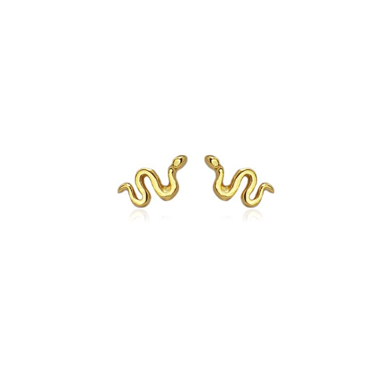 Pendientes plata Culebra Dorado Anartxy