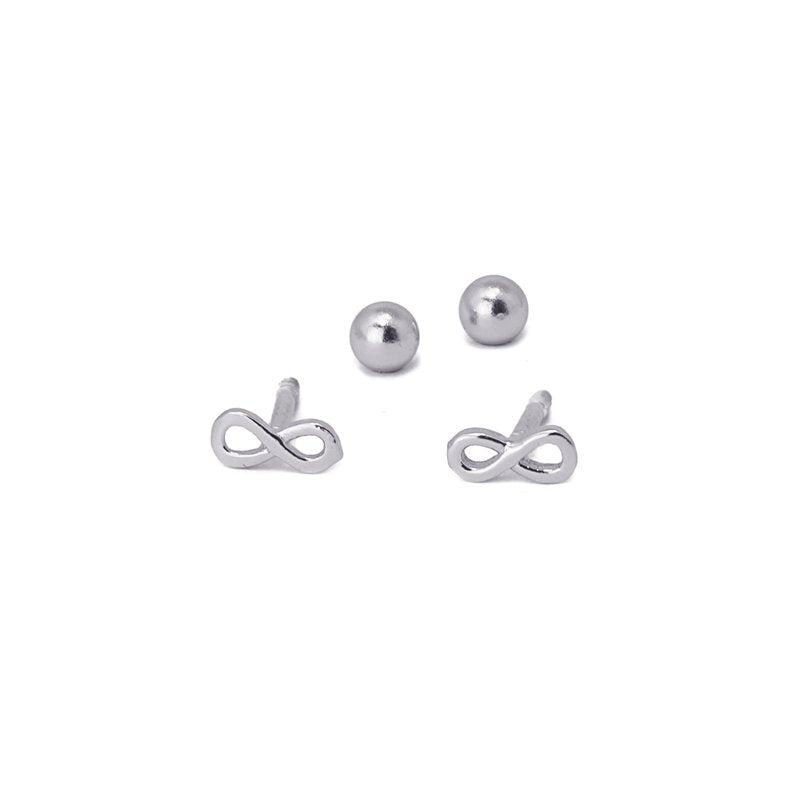 Pendientes plata Infinito Anartxy