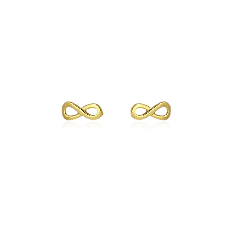 Pendientes plata Infinito Dorado Anartxy