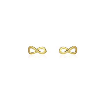 Pendientes plata Infinito Dorado Anartxy