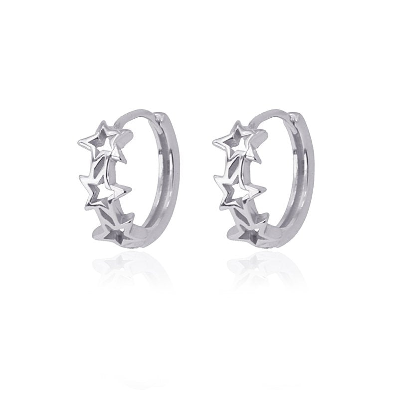 Mini aros plata Julieta Plateado Anartxy