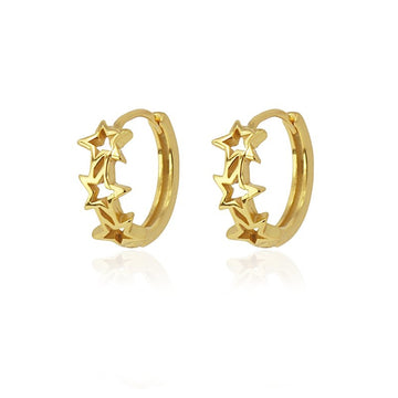 Mini aros plata Julieta Dorado Anartxy