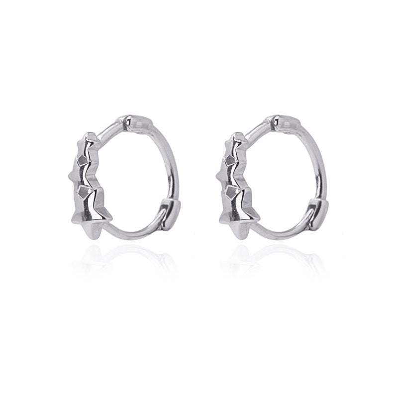 Mini aros plata Iklil Plateado Anartxy