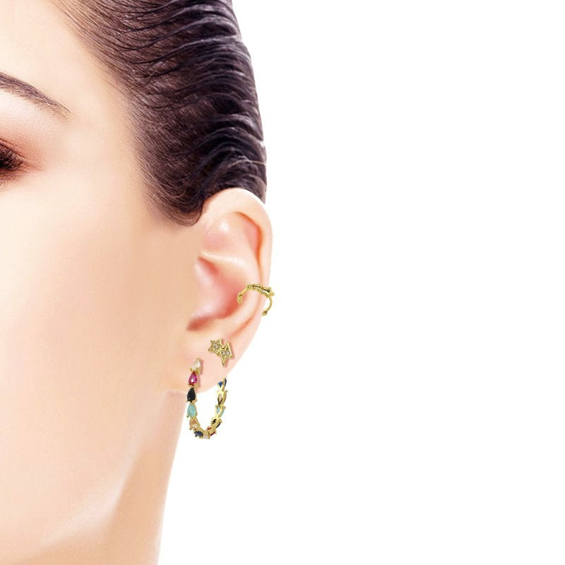 Pendientes plata Fuyue Anartxy
