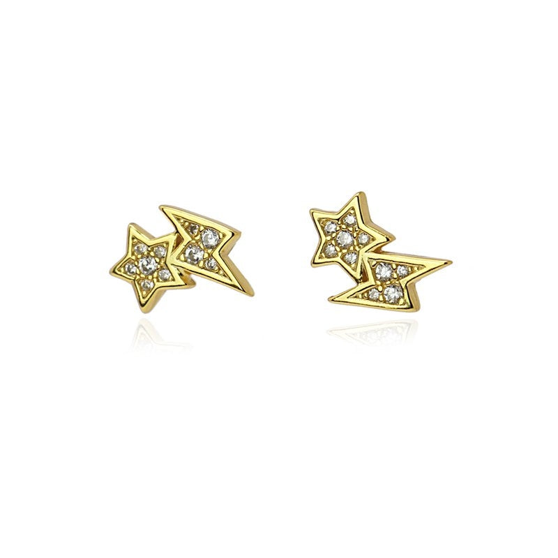 Pendientes plata Fuyue Dorado Anartxy