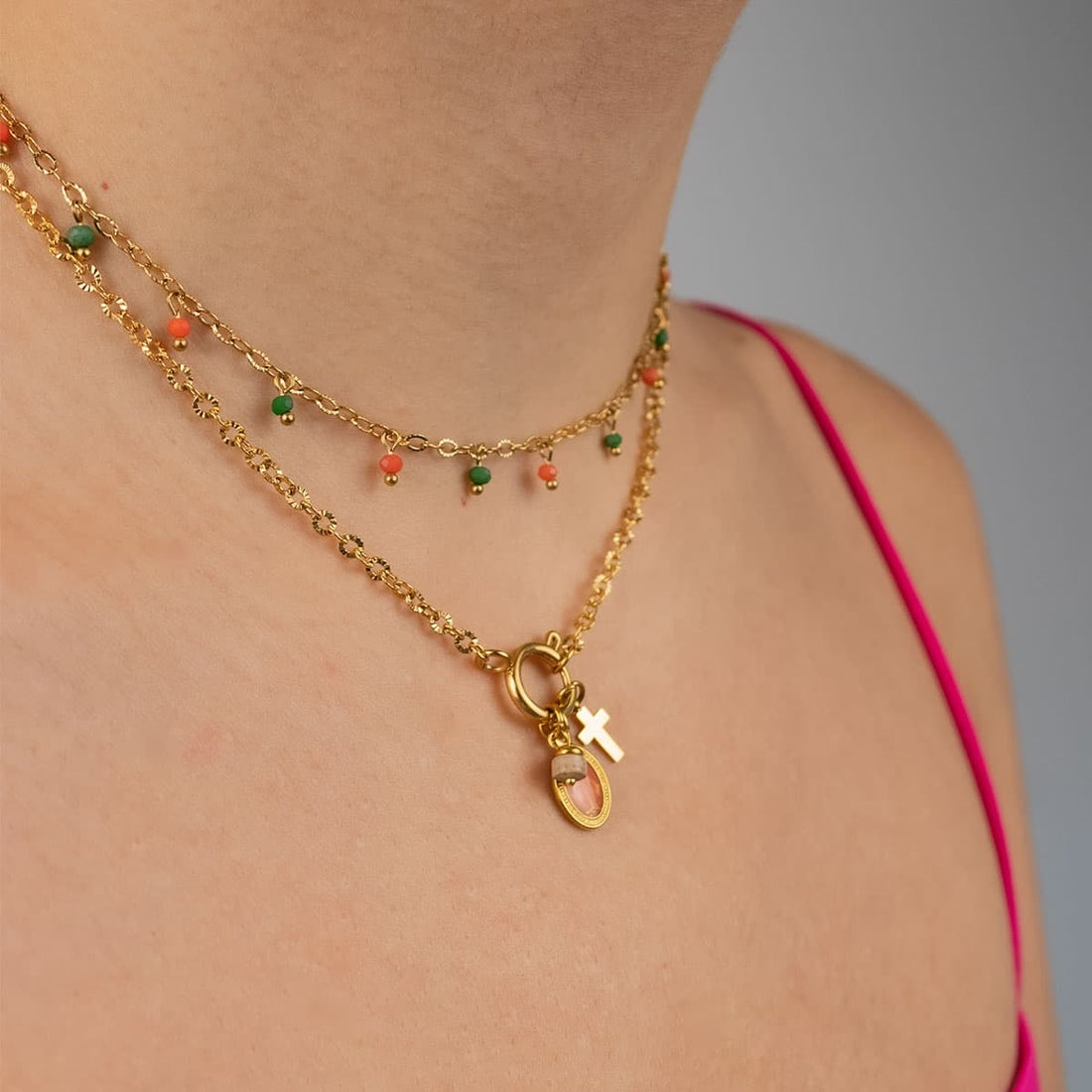 Collar Louise Naranja Anartxy