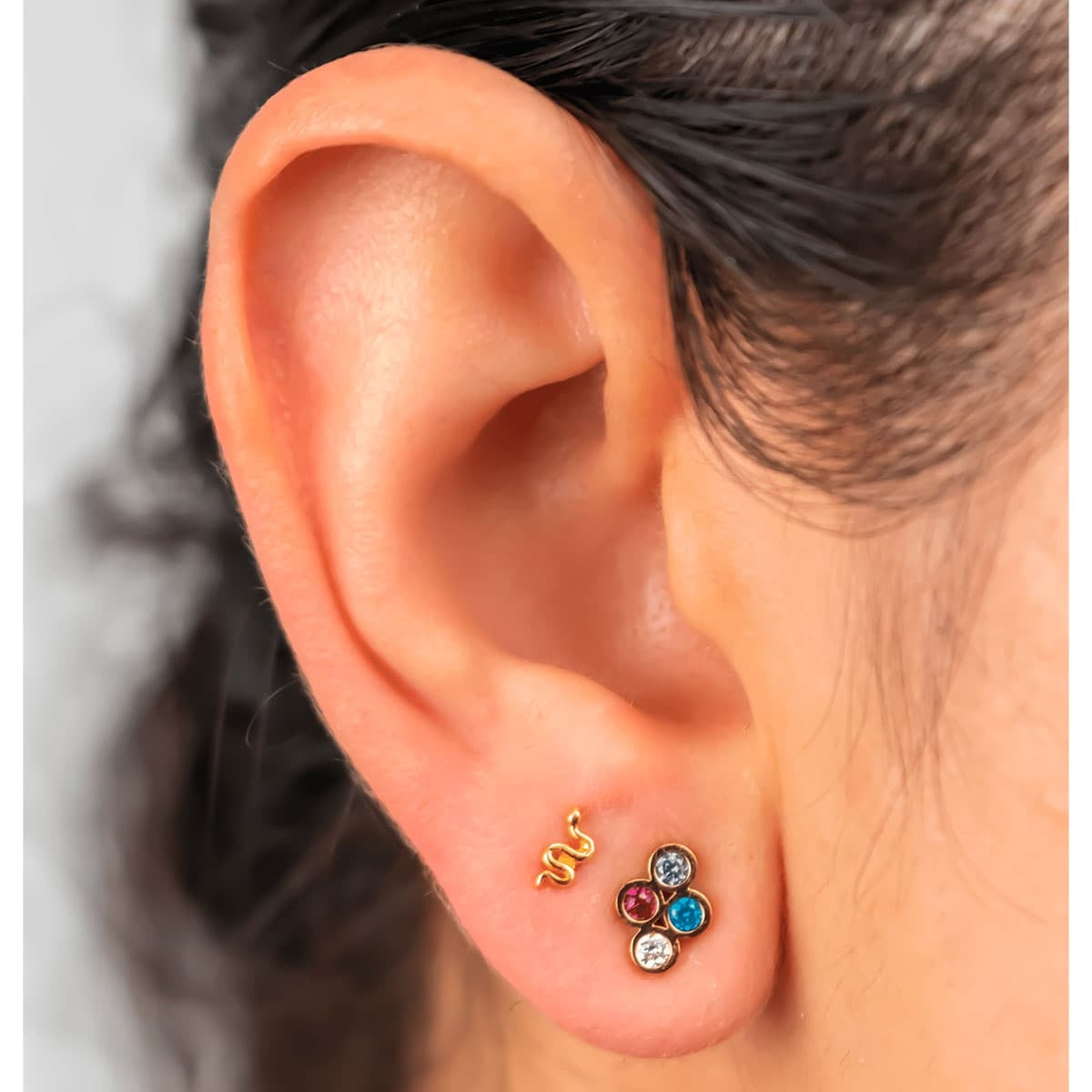 Pendientes plata Culebra Anartxy