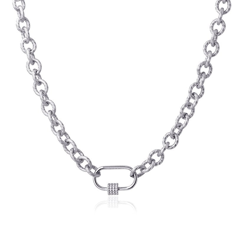 Collar Angelina Plateado Anartxy