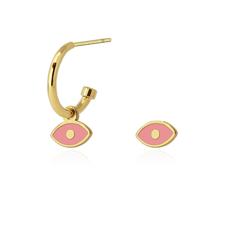 Pendientes Ojo Rosa Anartxy