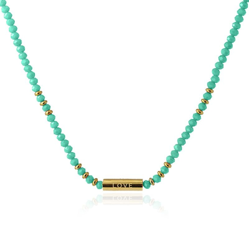 Collar Mensaje Verde Anartxy