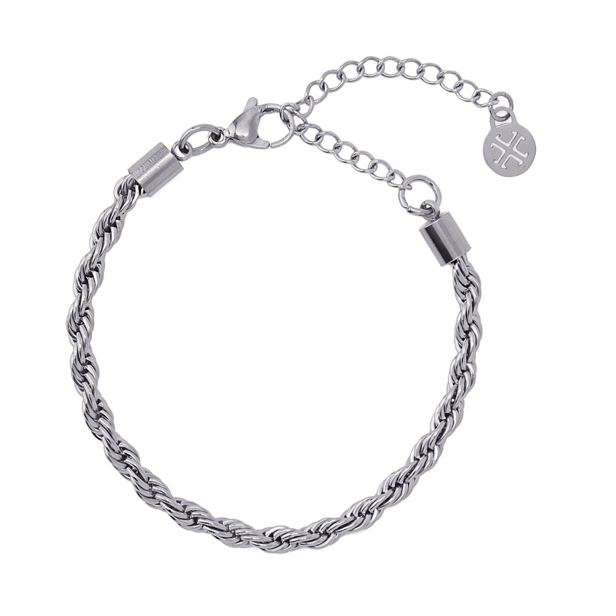 pulsera acero cordón 4mm anartxy