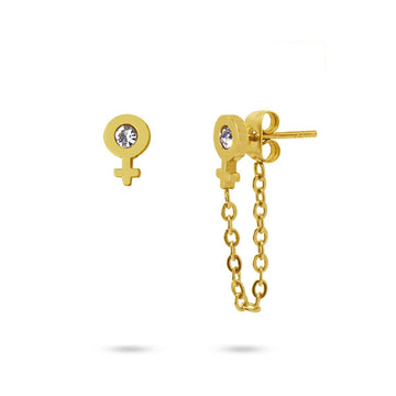 Pendientes Circinus Dorado Anartxy