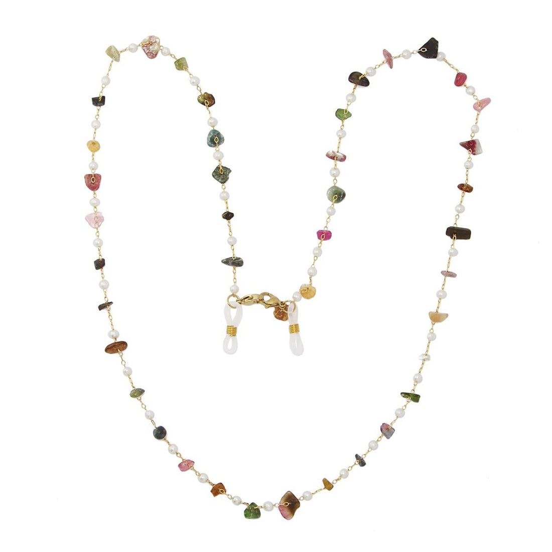 Cadena multifunción piedras y perlas COM024 Anartxy
