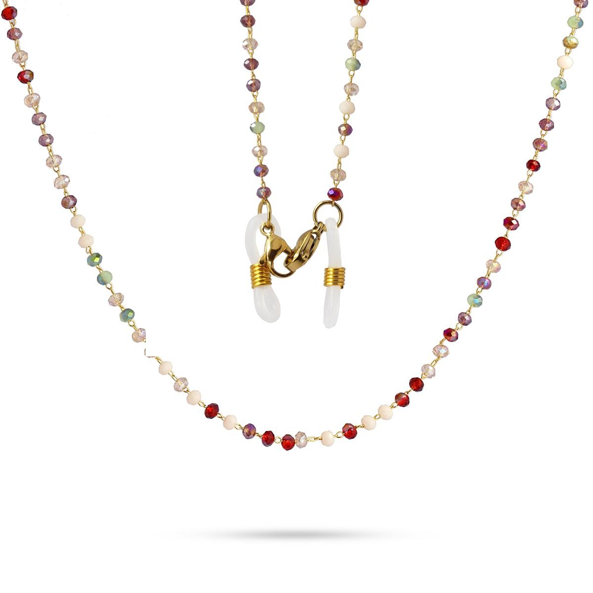 cadena multifunción acero cristal color  3mm