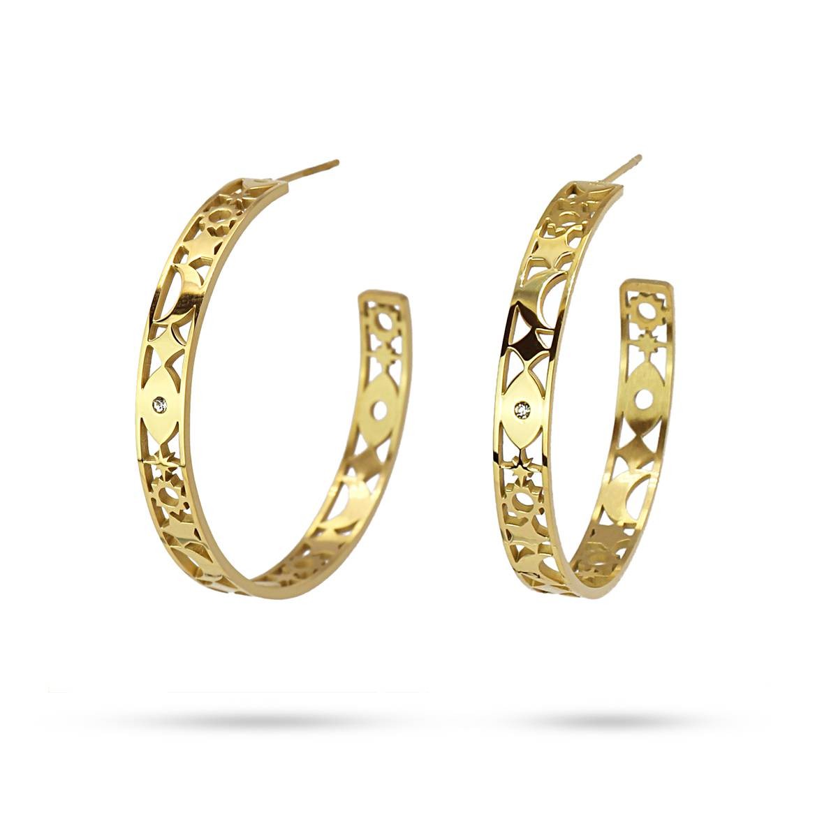 Aros Noche Dorado Anartxy