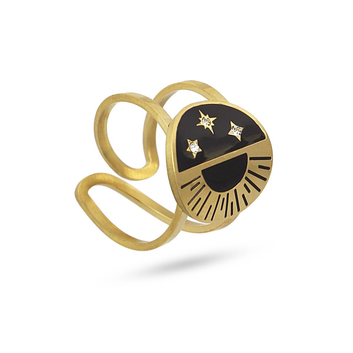 Anillo Aura Dorado Anartxy