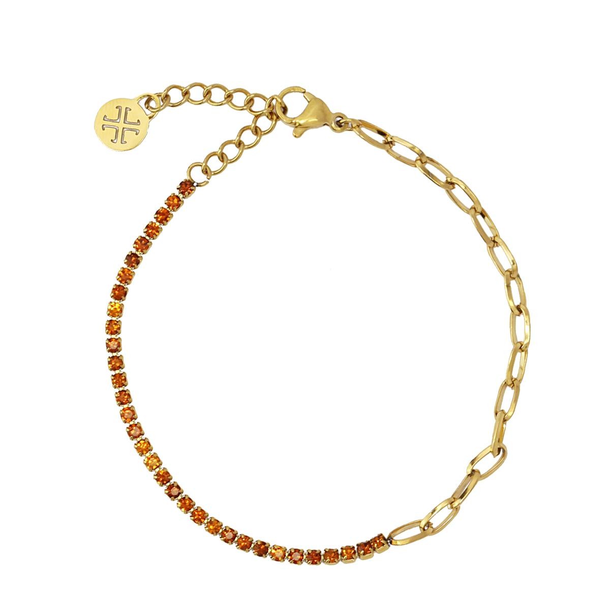 Pulsera Brillo Marrón Anartxy