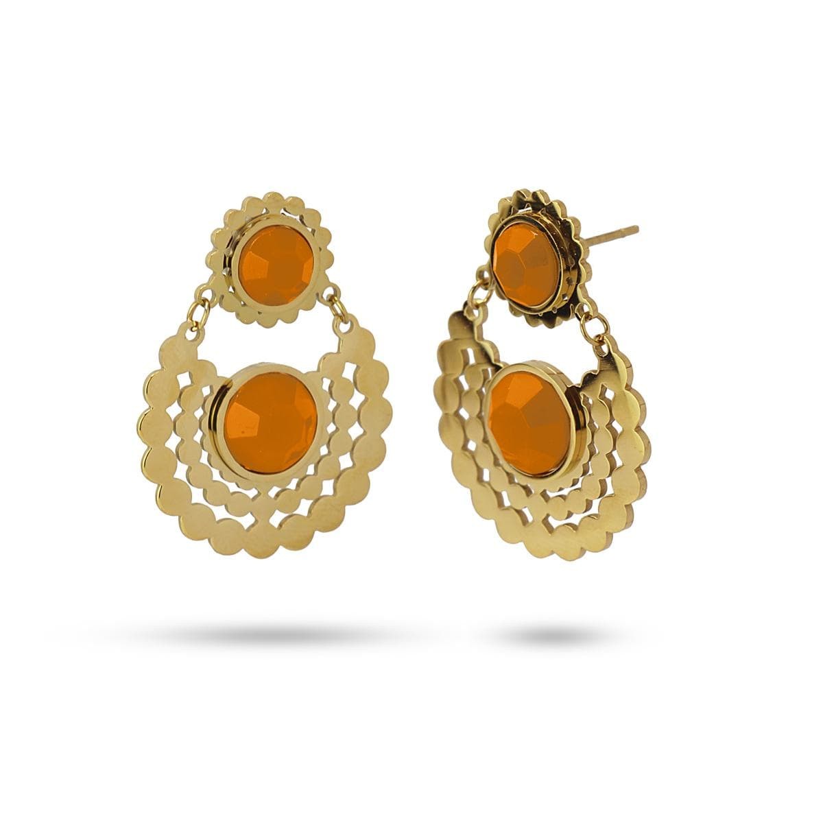 Pendientes Aloe Naranja Anartxy