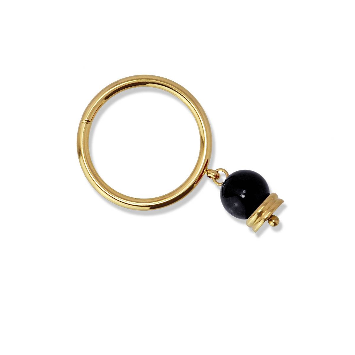 Anillo Campanilla Negro Anartxy
