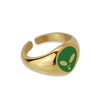 Anillo Alien Verde Anartxy