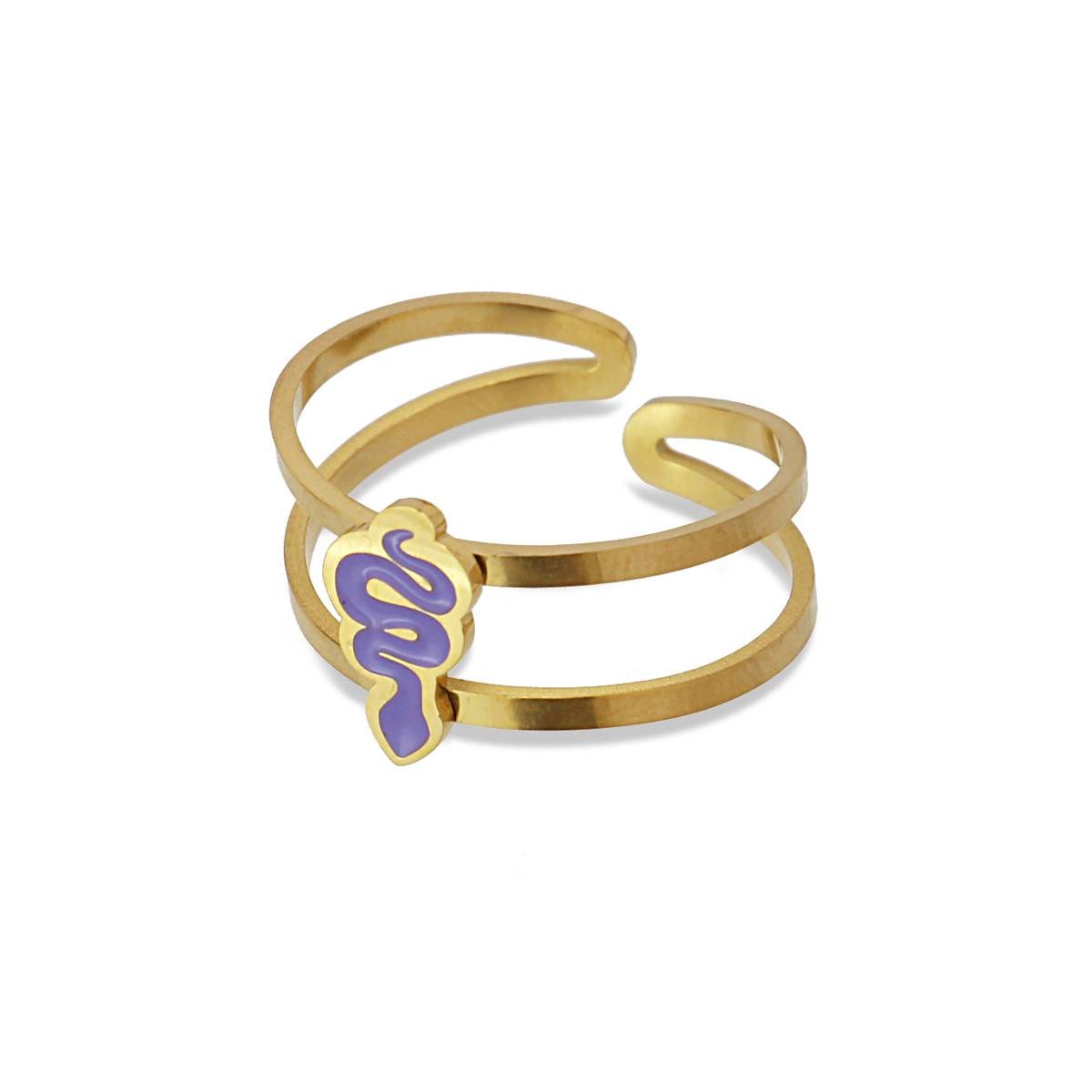 Anillo Víbora Morado Anartxy