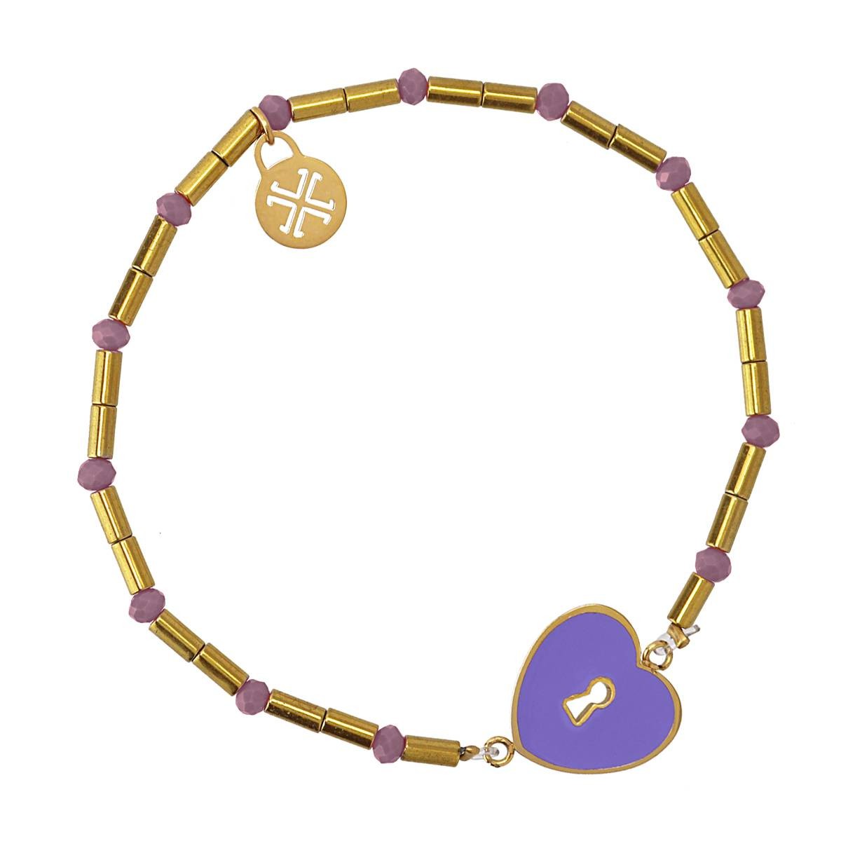 Pulsera Latido Morado Anartxy