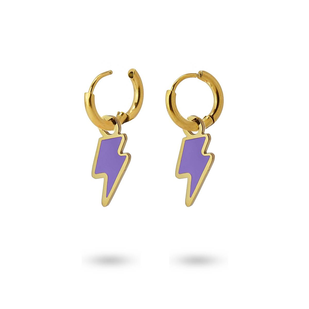 Mini aros Rayo Morado Anartxy