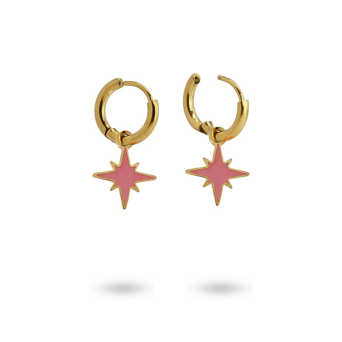 Mini aros Astros Rosa Anartxy