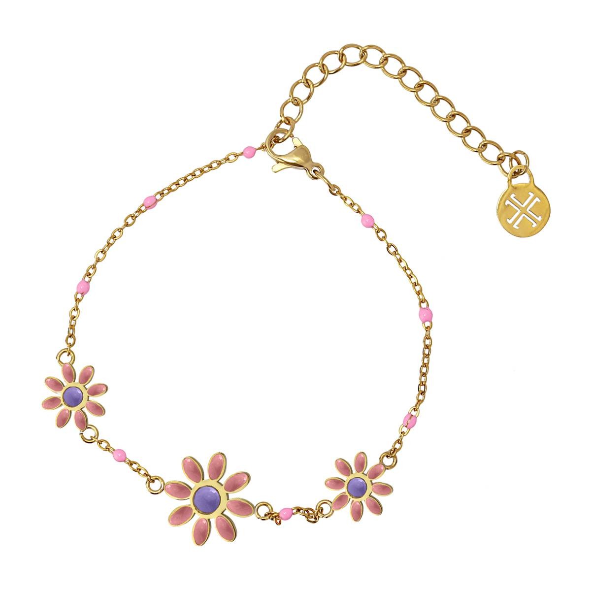 Pulsera Pétalos Rosa Anartxy