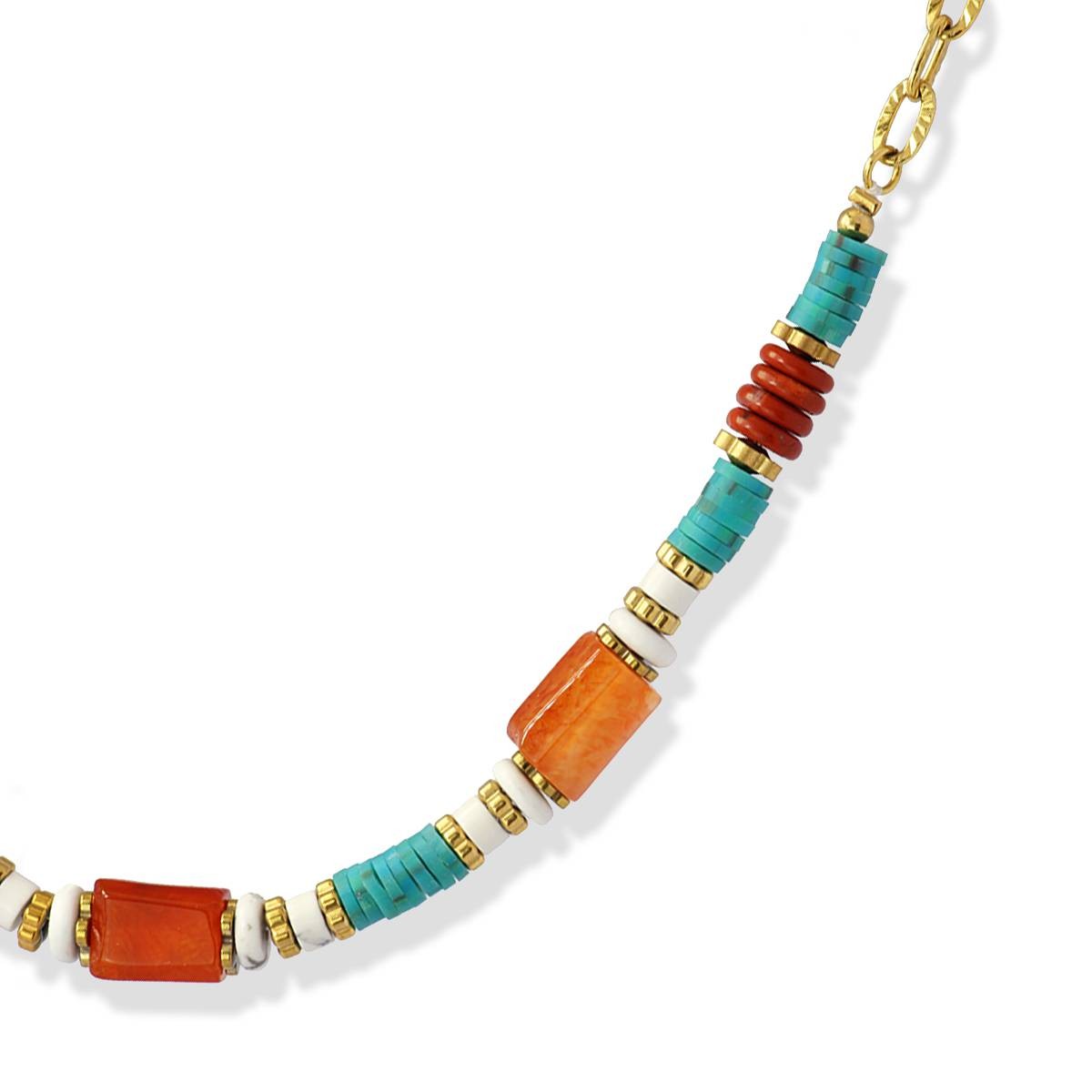 Collar piedras cuentas