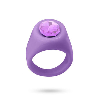Anillo Gema Morado Anartxy