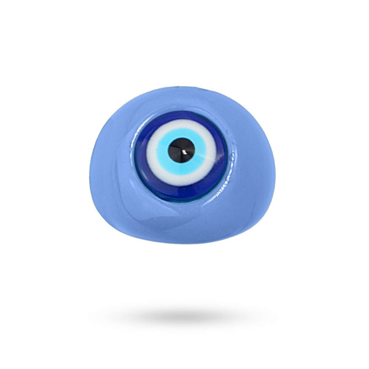 anillo ojo turco plastico reciclado lila